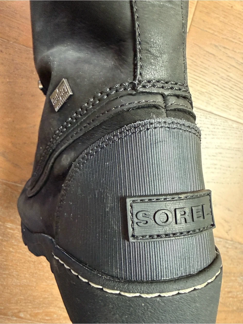 Sorel Black Lace-Up Insulated Winter Boots